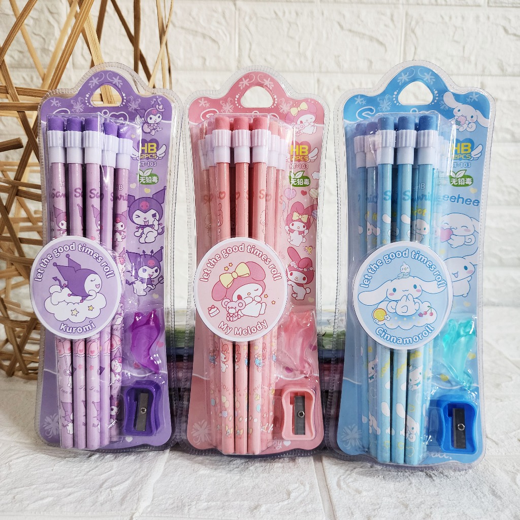 

PENSIL HB KT-103 SARINO KARAKTER KUROMI CINNAMOROL MELODY 1PACK ISI 12PCS