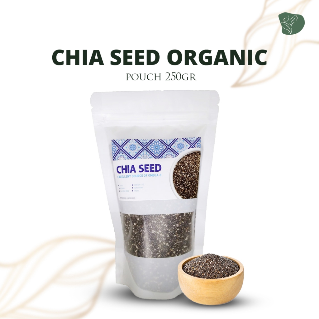 

chia seed organic premium 250gr non GMO biji Chia selasih chia seed makanan diet cia sead orkanik