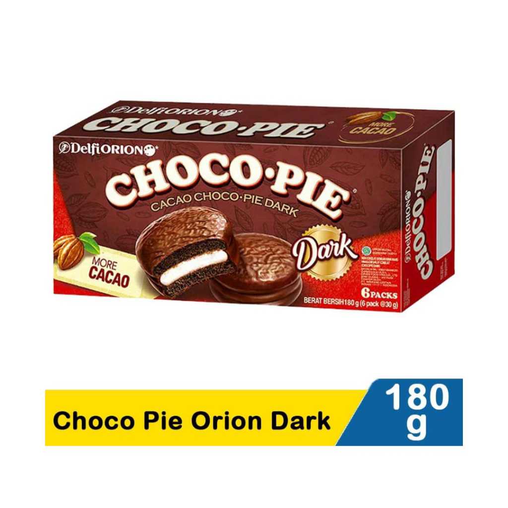 

CHOCO PIE ORION DARK 180G ISI 6PCS