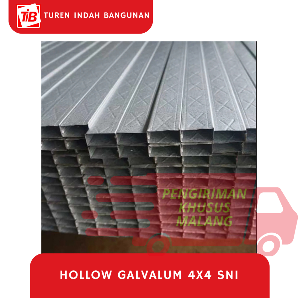 TIB - HOLLOW GALVALUM SNI - PIPA HOLLOW - HOLLOW 4X4 SNI