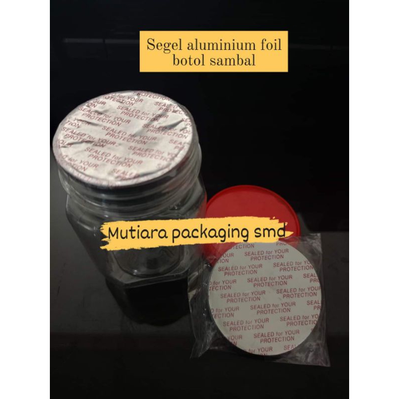 Segel aluminium foil botol sambal