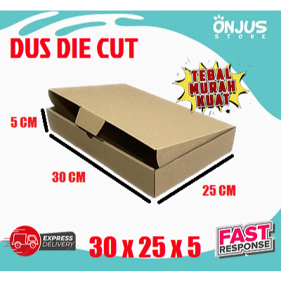 

KARDUS BOX KARTON PACKING DUS PIZZA DIE CUT DB2 POLOS 30 cm x 25 cm x 5 cm