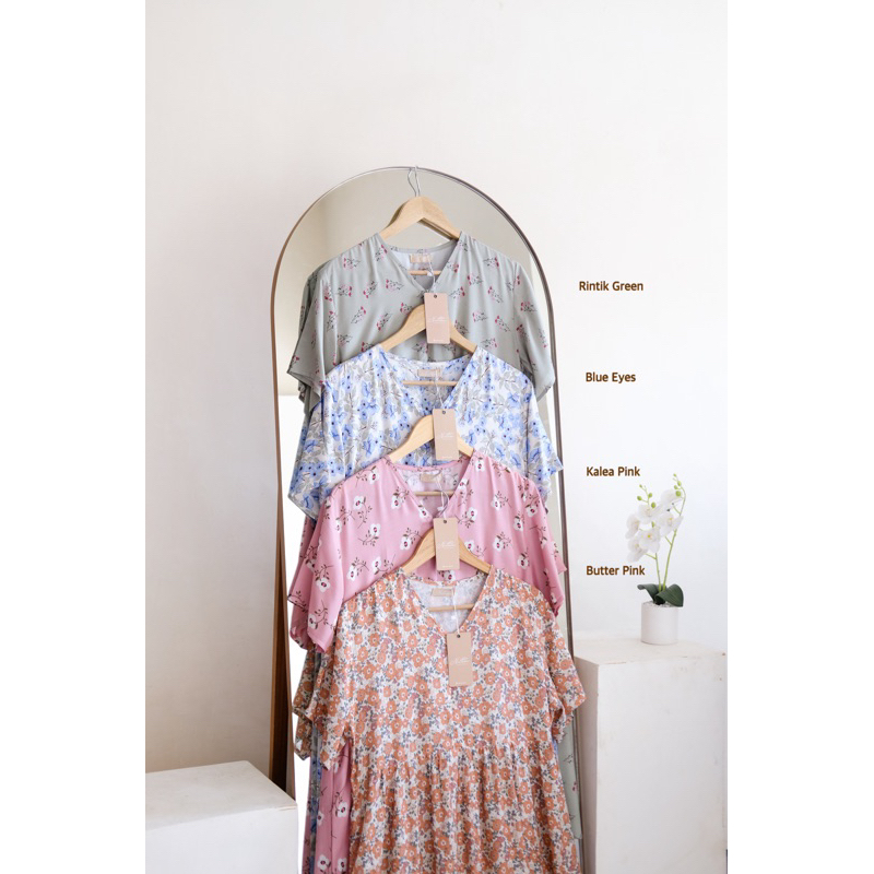 Shafia Homedress Nilam Daster Panjang Long Dress Rumah Katun Rayon Premium by Nilam Indonesia