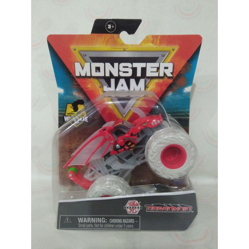 MONSTER JAM WHEELIE BAR BAKUGAN DRAGONOID RED SPIN MASTER