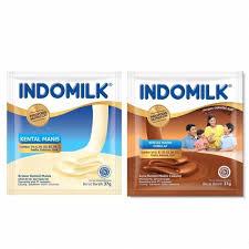

Susu indomilk kental manis saschet vanila/coklat