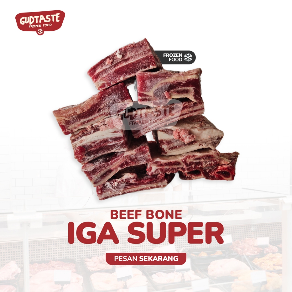 

Iga Super 1 Kilogram - Iga Daging Tebal - Rib - Daging Sapi - Jual Iga - Beef - Surabaya - Sidoarjo