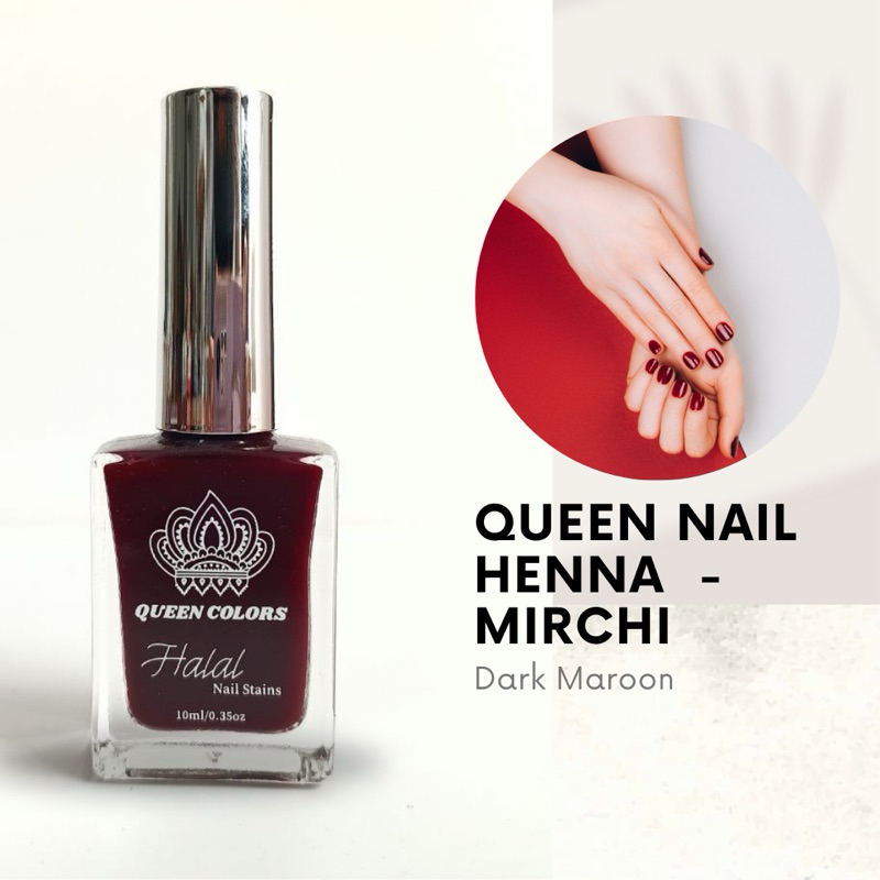 Mirchi Queen Colors inai kuku halal inai kuku muslimah inai celup inai muslimah