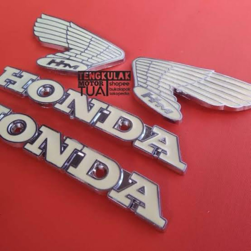 EMBLEM TANGKI CB100 TAIWAN EMBLEM TANGKI CB LOGO TANGKI CB100 EMBLEM TANGKI HONDA SAYAP EMBLEM CB100