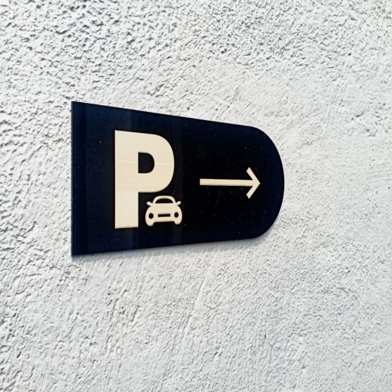 

sign pop up petunjuk arah parkir