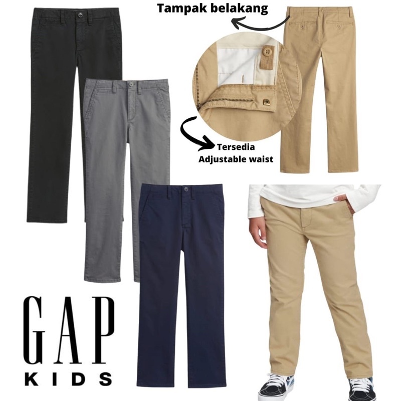 Celana Panjang Anak Laki Laki GAP KIDS Chino Jeans 4 5 6 7 8 9 10 Tahun