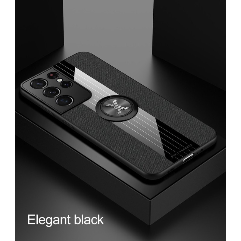 Texture case Samsung Galaxy S21 Ultra / S22 Ultra / S23 Ultra Magnetic KickStand Casing