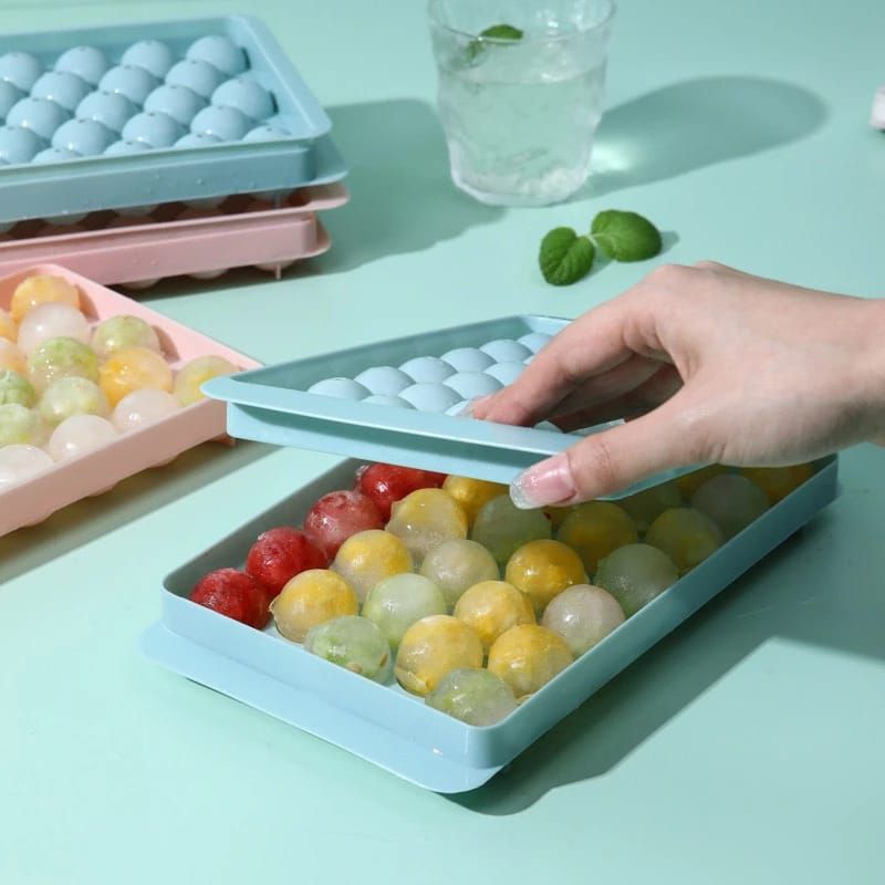 Cetakan Es Batu Bulat 33 Tray / Cetakan Jelly Bulat Mini
