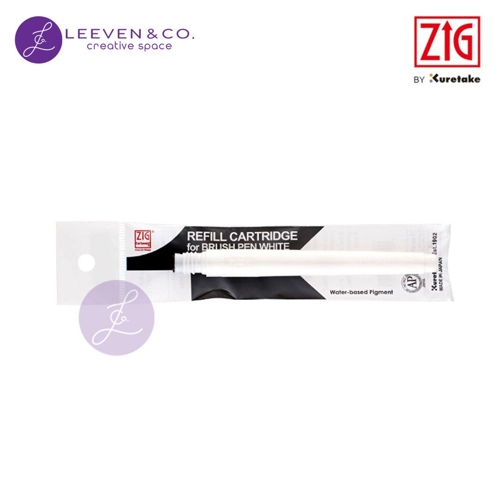 

ZIG KURETAKE CARTOONIST REFILL CNDAN-122-99 FOR BRUSH PEN WHITE (CBN0015)