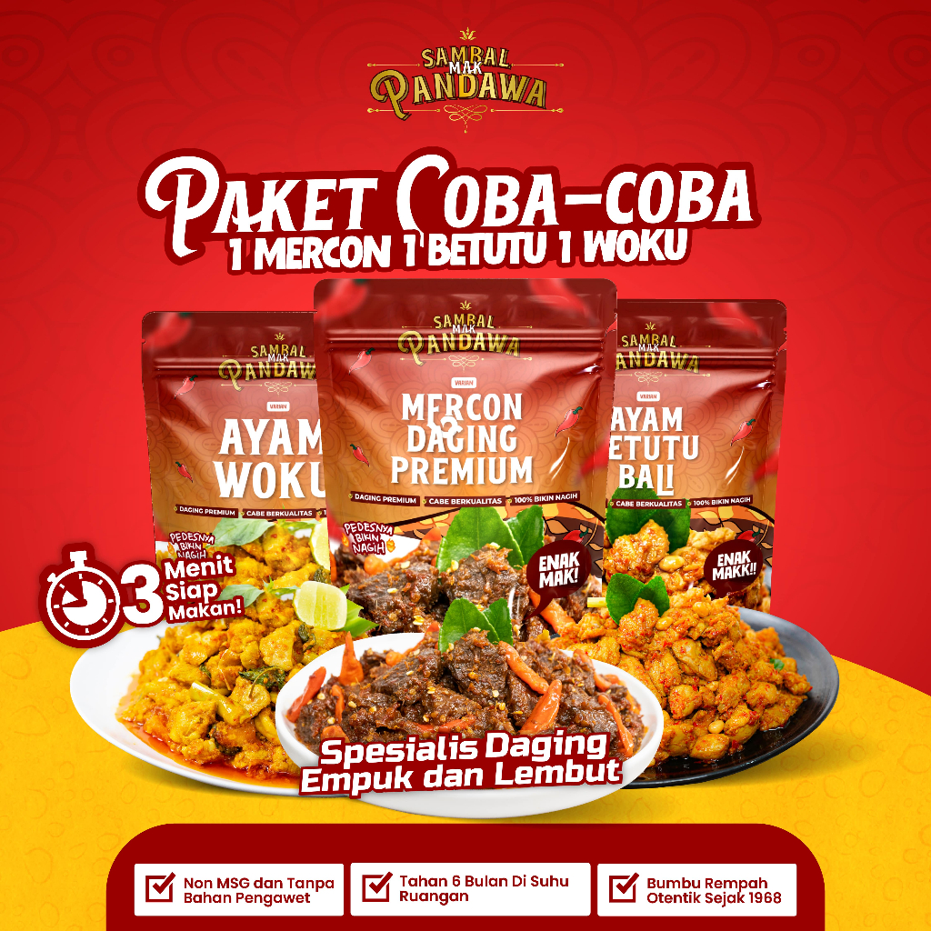 

Paket Coba Coba Sambal Mak Pandawa@100gr