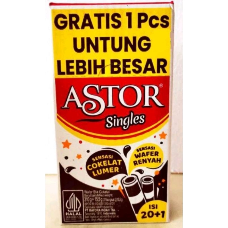 

Astor Single Mayora 1 box isi 20+1 pcs x 15.5gr