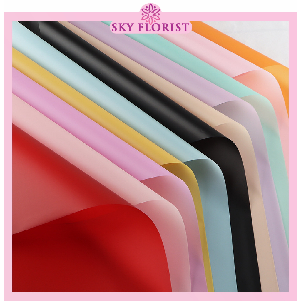 

Flower Wrapping Paper Kertas Buket Bunga Polos Korea Cellophane Waterproof KB30