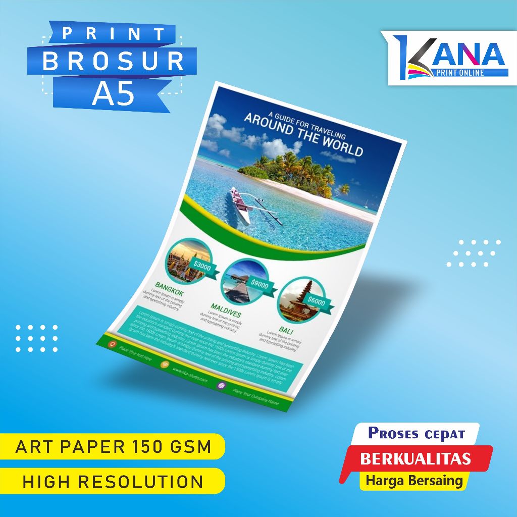 

Print Brosur A5 1 Rim | Cetak bisa 2 sisi | Flyer Murah | art paper