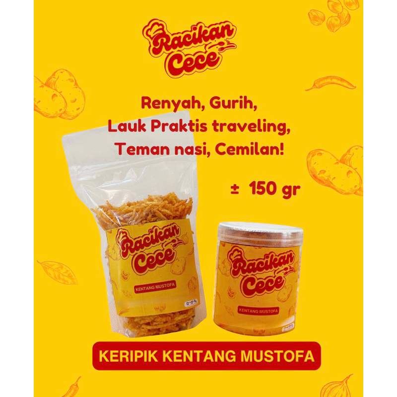 

KERIPIK KENTANG MUSTOFA MURAH GURIH 150 GR TOPLES