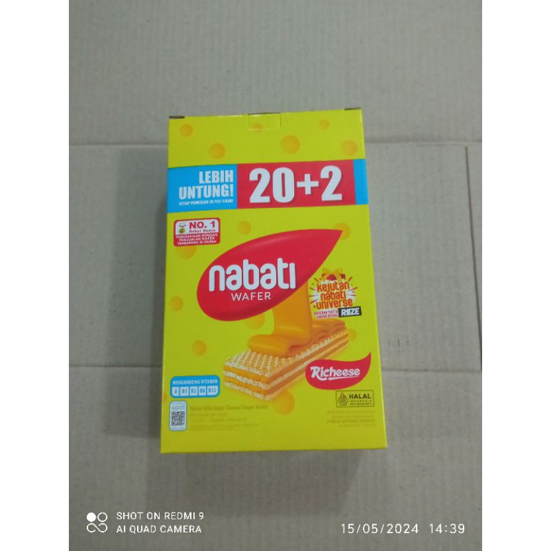 

Wafer NABATI Keju 500 1box isi 20