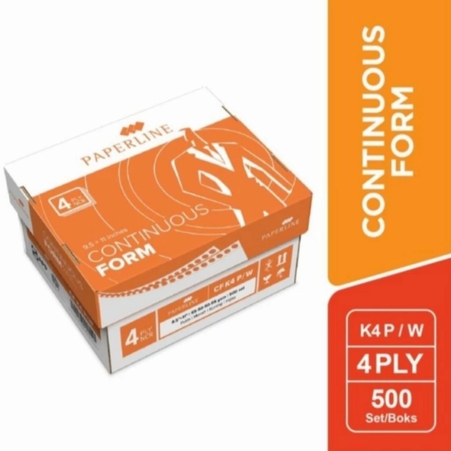 

TBMO CONTINUOUS FORM 4 PLY 9,5` X 11` PAPERLINE FULL/PRS - ANG