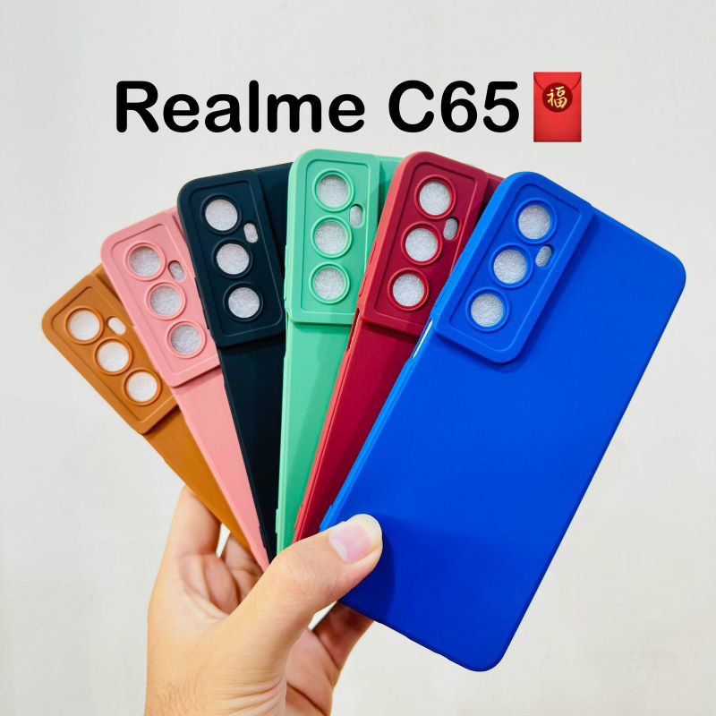 SOFTCASE REALME C65 4G TPU PRO CAMERA MACARON protection Camera360