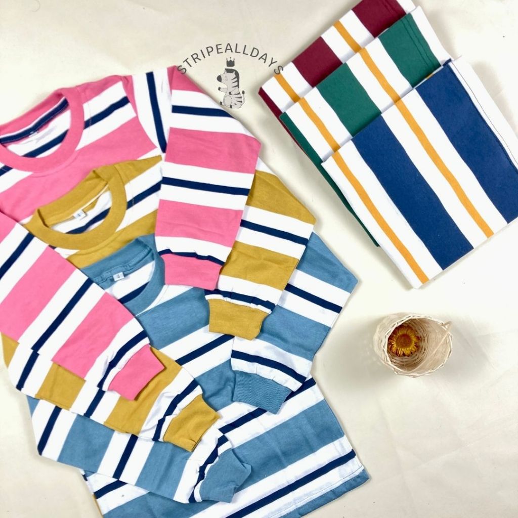 12.12 stripealldays - Kaos Anak Stripe RETROGRADE Series atasan baju bayi laki laki2 cowok cewe pere