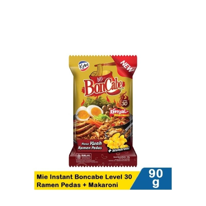 

Kobe Mie Instant Boncabe Level 30 RamenPedas + Makaroni 90G