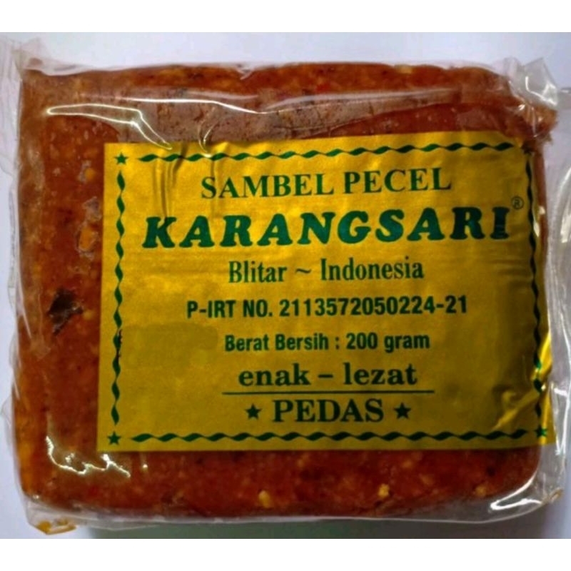 

BUMBU PECEL KARANG SARI / PEDAS & TDK PEDAS