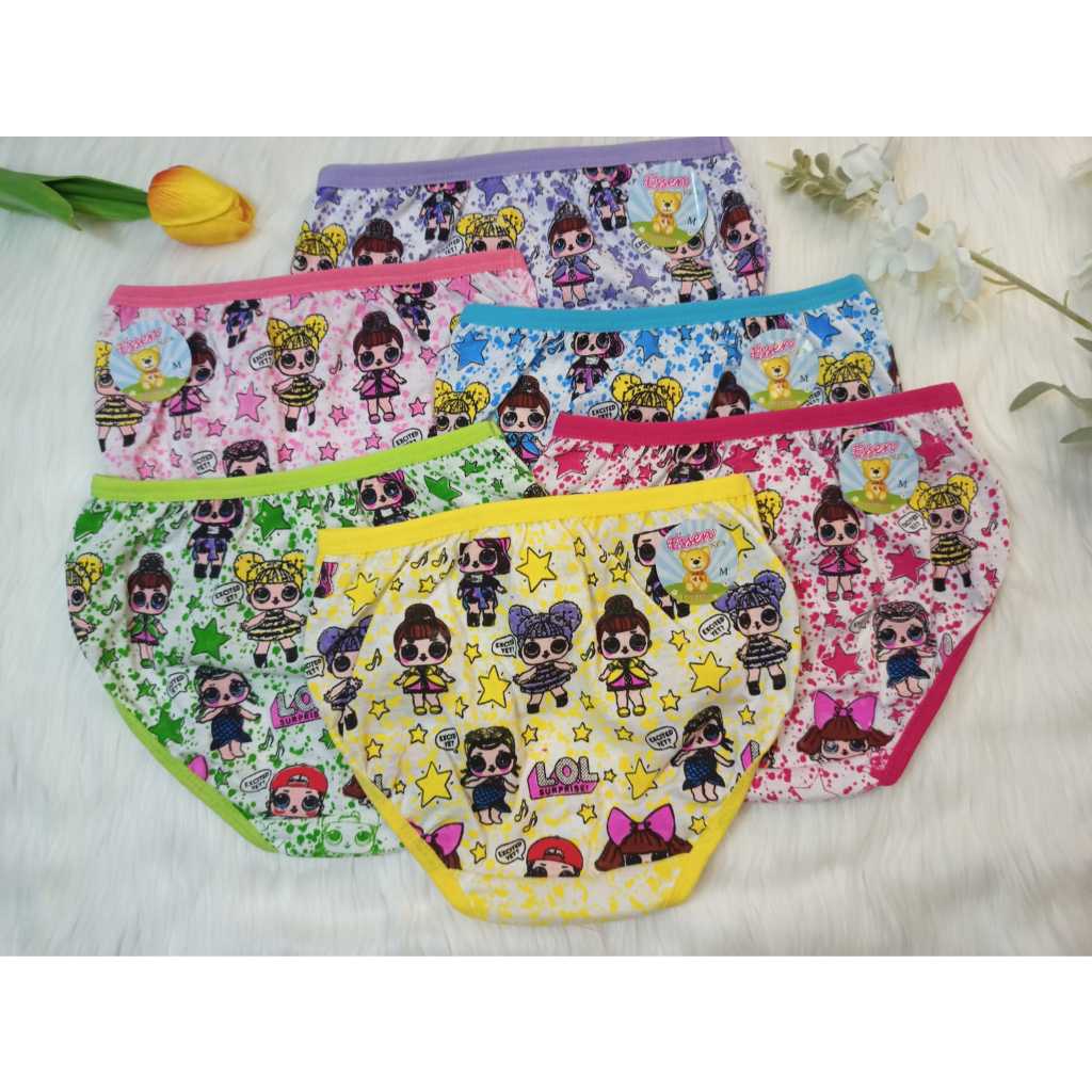 ESSEN  Kids / 6 PCS - 12 PCS Celana Dalam Anak Cewek /CD Anak Perempuan / LOL SURPRISE 821