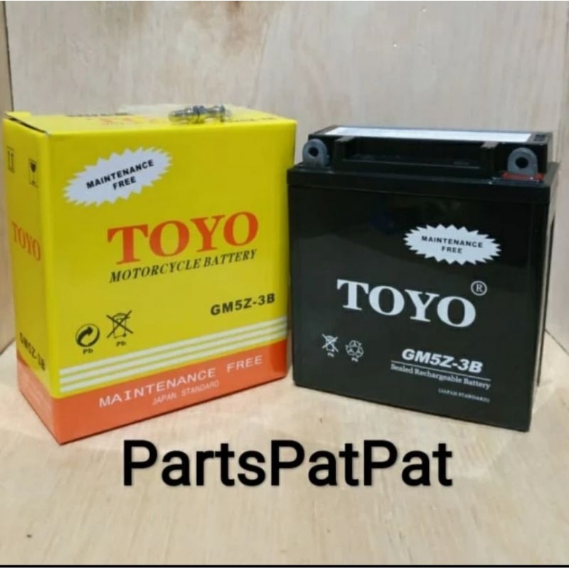 AKI GM5Z3B MF AKI KERING TOYO GM5Z3B MF ACCU TOYO GT6A, GM5Z3B