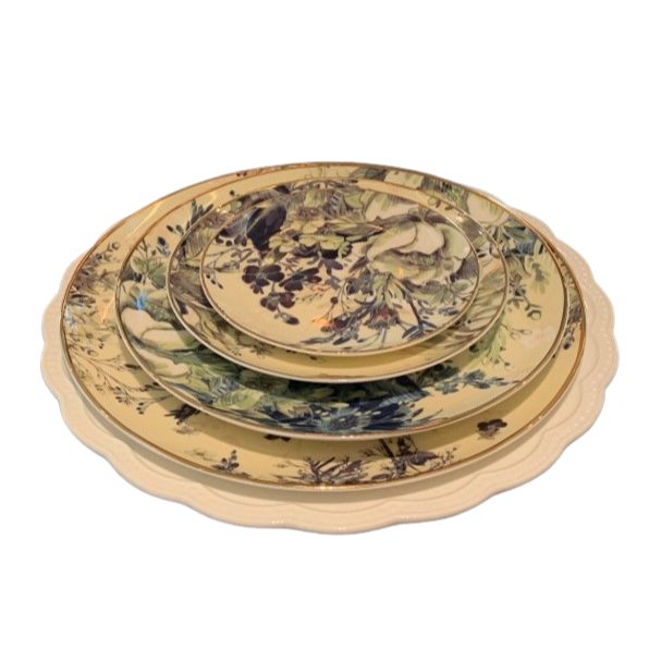 Mademoiselle Liem Matilda Plate Set (4pcs - S,M,L,XL) Piring Set Alat Makan