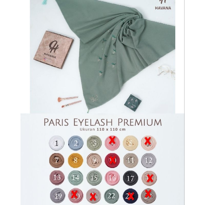HAVANA SCARF PARIS EYELASH PREMIUM MOTIF 1