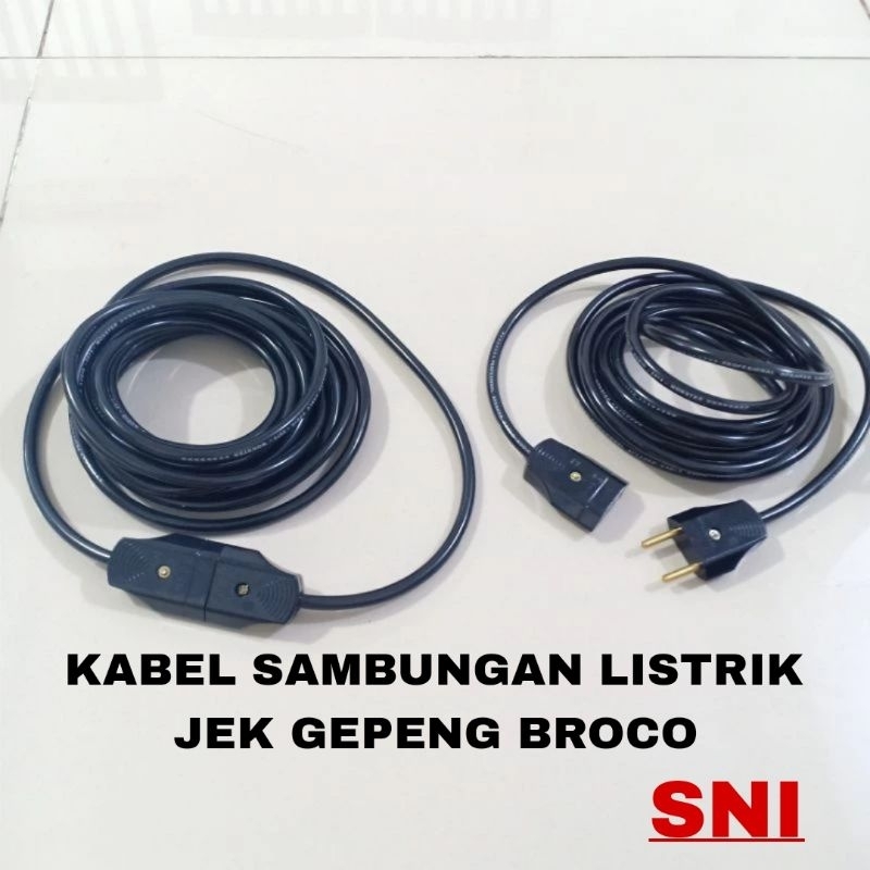 KABEL SAMBUNGAN LISTRIK JEK GEPENG BROCO