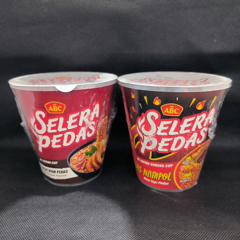 

mie cup selera pedas / pop mie / mie goreng