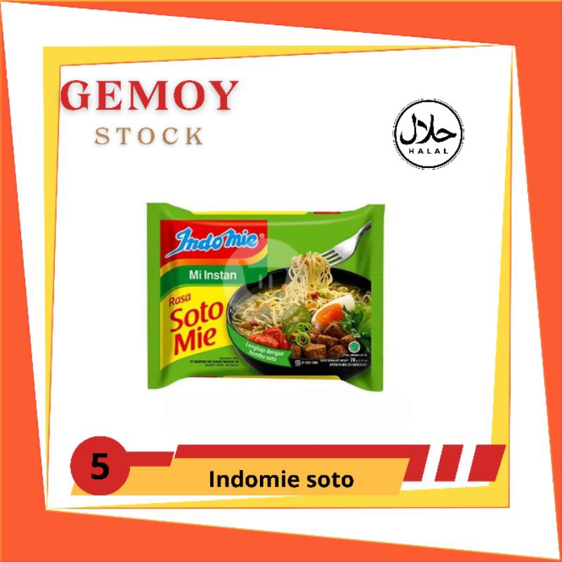 

Mie Instan | Indomie kuah soto 5pcs
