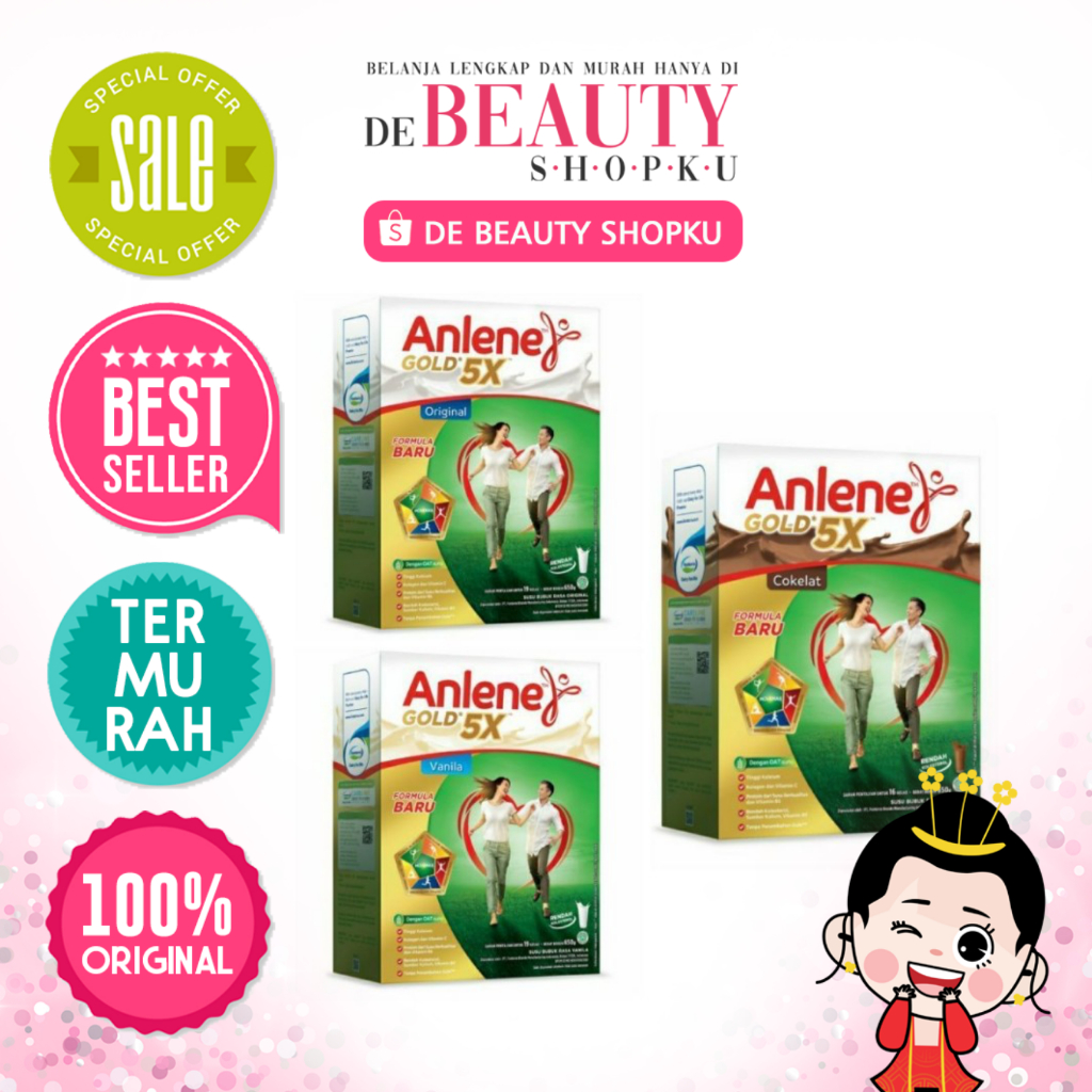 

Anlene Gold 5X 240gr Original/Vanilla/Coklat