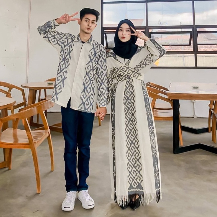 Baju tenun couple pasangan raisa baju set tenun couple kondangan