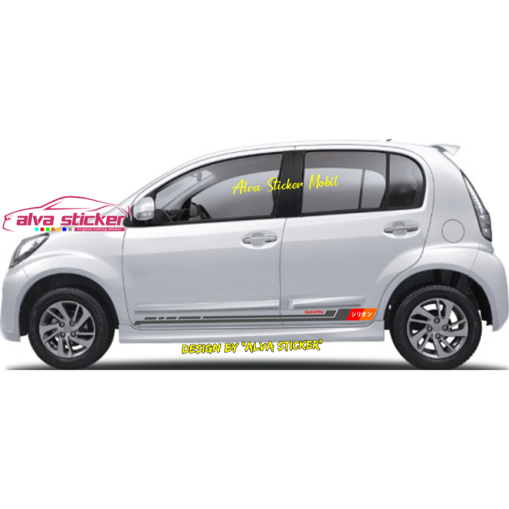 sticker sirion stiker sirion list cutting stiker body mobil daihatsu sirion sticker list kanji jdm s