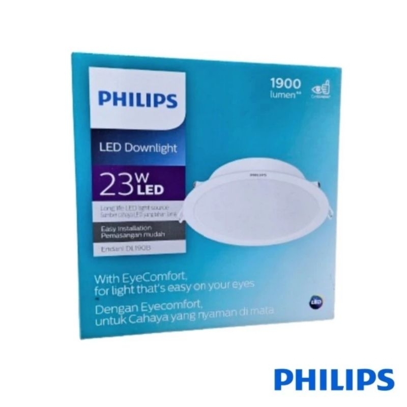 Philips Downlight LED ERIDANI 22w 8inch 59265 22 watt PUTIH 22watt