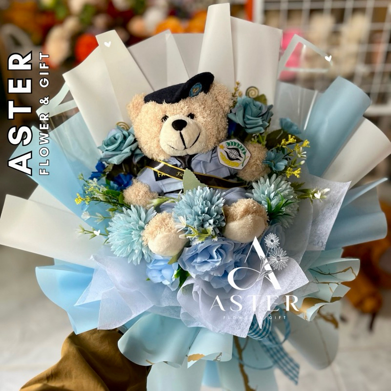 Buket Boneka Bulu Keriting Taruna Krida Nusantara