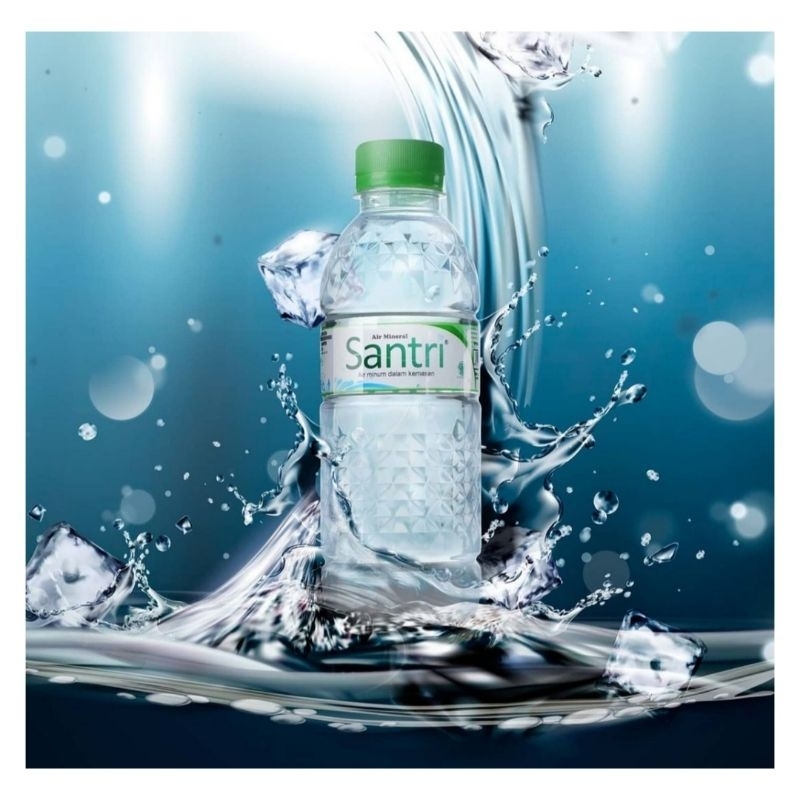 

Santri air mineral 330ml x 24 botol 1 dus