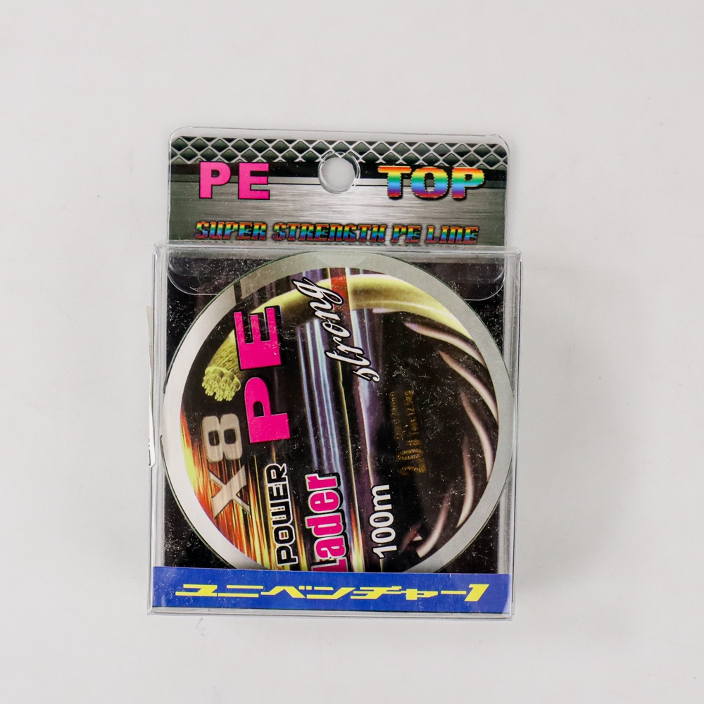 Senar Benang Tali Pancing Super PE Braided Fishing Line 100M 2.0 - X8 - No Color