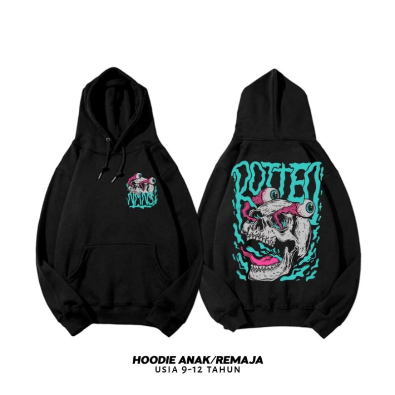 Hoodie anak 9-12 tahun sweater fashion anak rotted stm terlaris