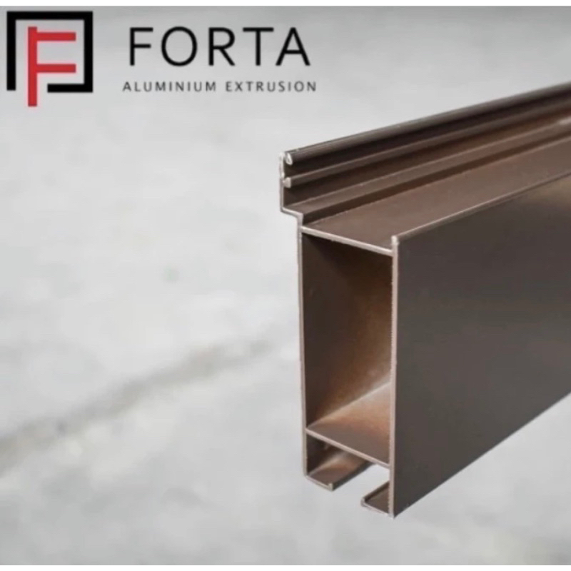 Aluminium Forta Folding Door 57012 Tiang Kait Karet Panjang 5m Aluminium Batangan