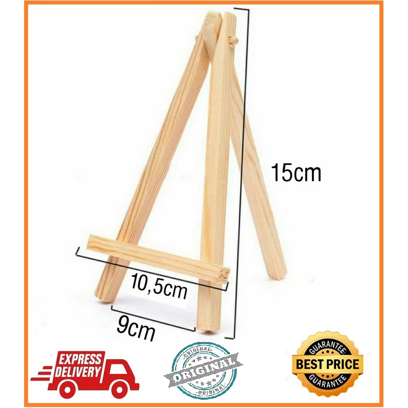 

WOODEN EASEL TRIPOD STAND KAYU PHOTO LUKIS 15 CM