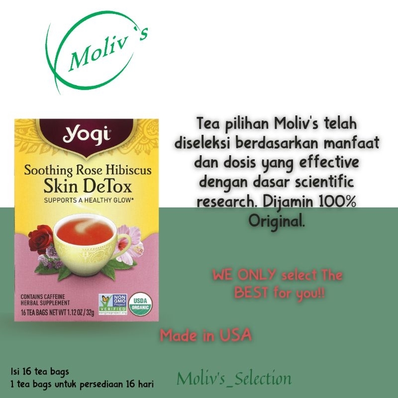 

Yogi tea stomach ease, Skin Detox, Slim Life 16 Tea Bags,100% Original