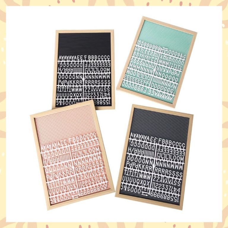 

KODE R58K Letter board message board babyborn papan huruf panjang 28x4 cm