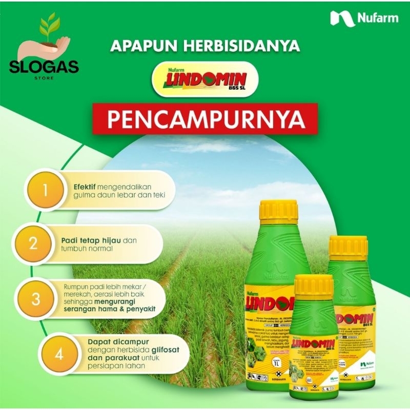 Lindomin 865 SL - Herbisida Sistemik