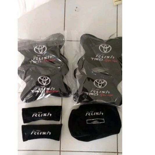 bantal headreast sandaran kepala punggung jok mobil all new rush trd Sportivo