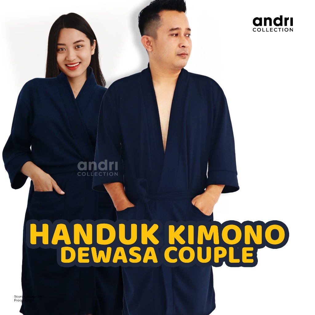 Handuk Kimono Dewasa Cople Isi 2 Pcs/Handuk Kimono Hampers Seserahan